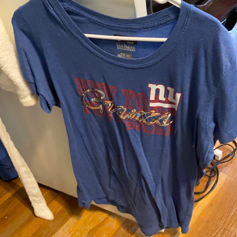 NFL Giants Women’s Sequins Tee